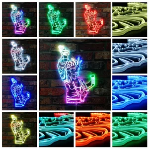 New York Rangers Bardown RGB LED Sign