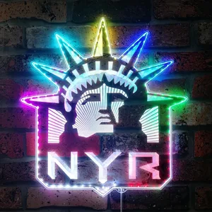 New York Rangers Liberty Logo RGB LED Sign