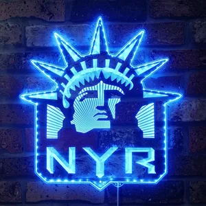 New York Rangers Liberty Logo RGB LED Sign