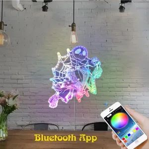 Nightmare Before Christmas Jack Skellington RGB LED Sign