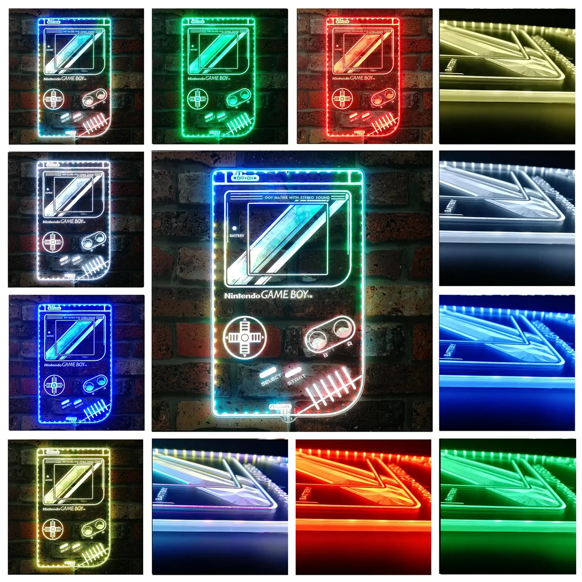Nintendo Gameboy RGB LED Sign