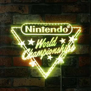Nintendo World Champions RGB LED Sign