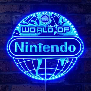 Nintendo World of Nintendo RGB LED Sign