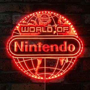 Nintendo World of Nintendo RGB LED Sign