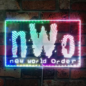 nWo Logo RGB LED Sign