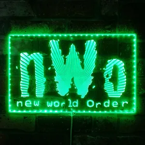 nWo Logo RGB LED Sign
