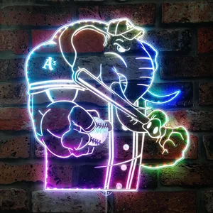 Oakland Athletics Baseball RGB LED Sign