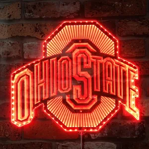 Ohio State Buckeyes Logo RGB LED Sign