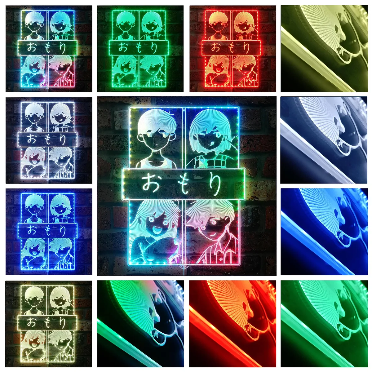 Omori Characters RGB LED Sign