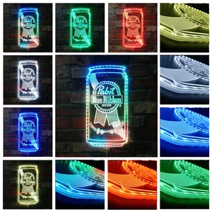 Pabst Blue Ribbon Can RGB LED Sign