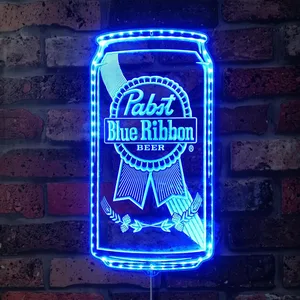 Pabst Blue Ribbon Can RGB LED Sign