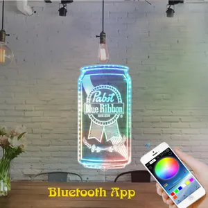Pabst Blue Ribbon Can RGB LED Sign