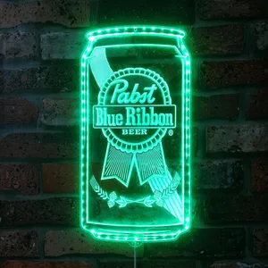 Pabst Blue Ribbon Can RGB LED Sign