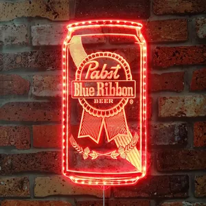 Pabst Blue Ribbon Can RGB LED Sign