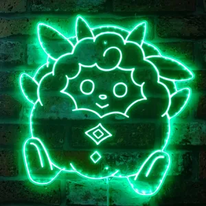 Palworld Lamball RGB LED Sign