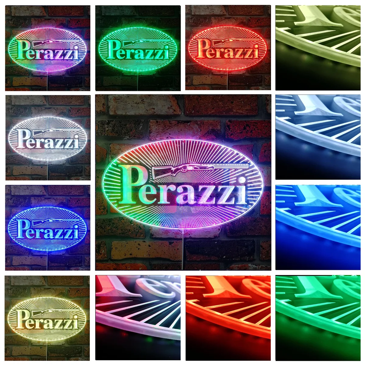 Perazzi Logo RGB LED Sign