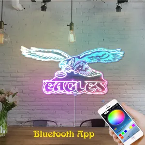 Philadelphia Eagles Eagle with Football RGB LED Sign