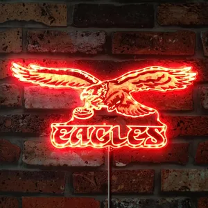 Philadelphia Eagles Eagle with Football RGB LED Sign