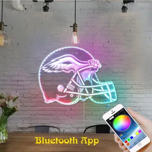 Philadelphia Eagles Helmet Logo RGB LED Sign