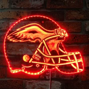 Philadelphia Eagles Helmet Logo RGB LED Sign