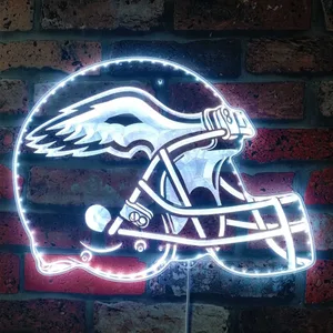 Philadelphia Eagles Helmet Logo RGB LED Sign