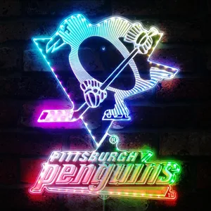 Pittsburgh Penguins Logo RGB LED Sign