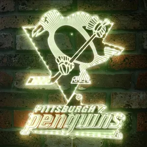 Pittsburgh Penguins Logo RGB LED Sign