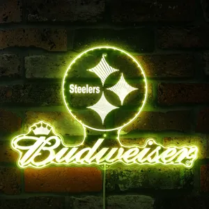 Pittsburgh Steelers Budweiser RGB LED Sign