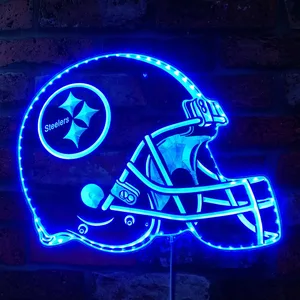Pittsburgh Steelers Helmet Logo RGB LED Sign