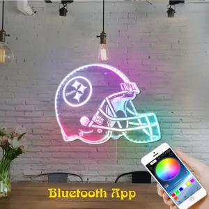 Pittsburgh Steelers Helmet Logo RGB LED Sign
