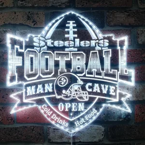 Pittsburgh Steelers Man Cave RGB LED Sign