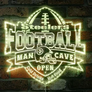 Pittsburgh Steelers Man Cave RGB LED Sign