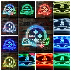 Pittsburgh Steelers Shining Logo RGB LED Sign