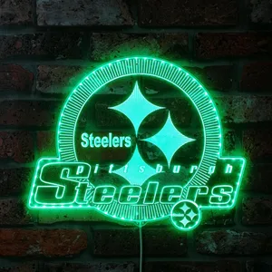 Pittsburgh Steelers Shining Logo RGB LED Sign