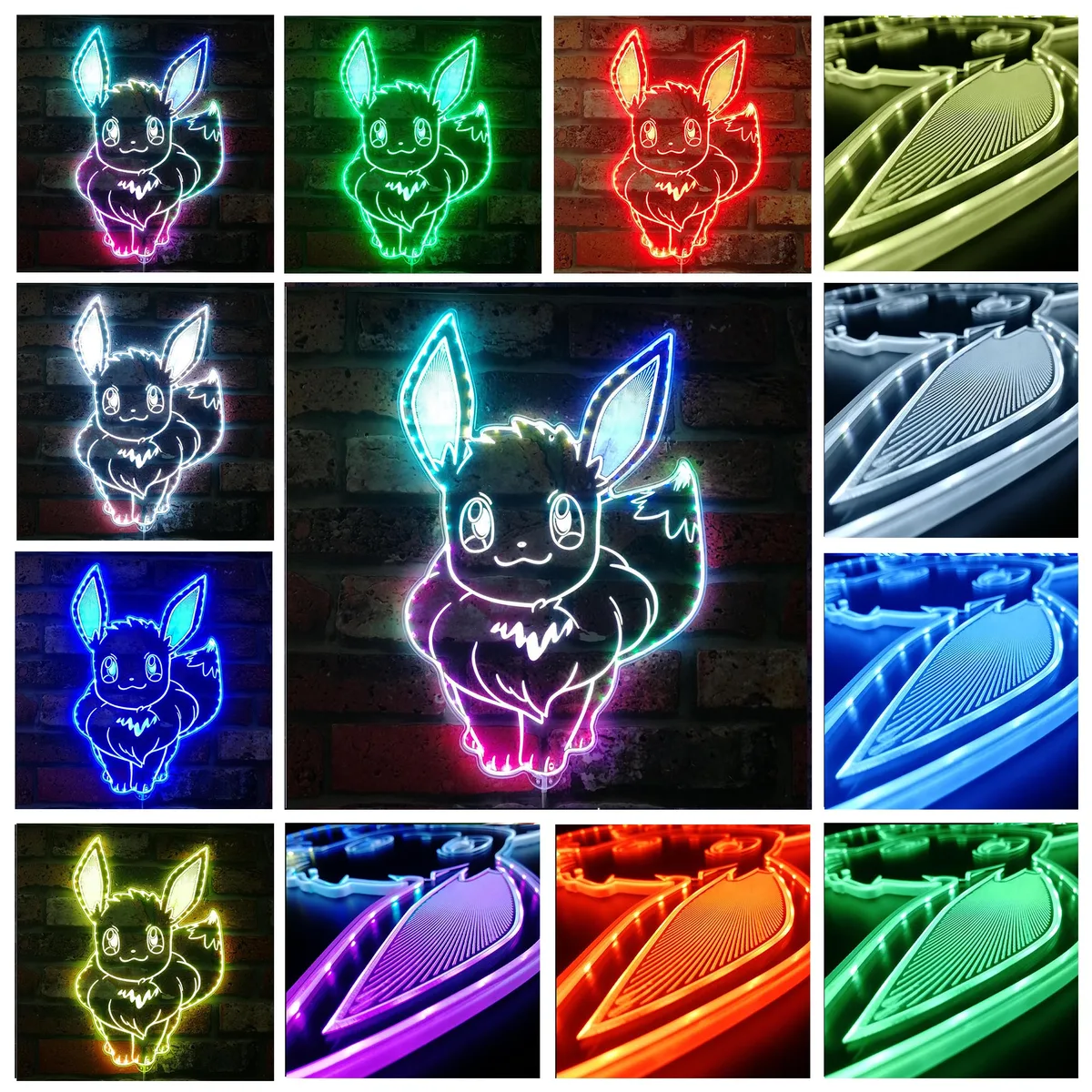 Pokemon Eevee Front RGB LED Sign