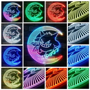 Pokemon Gengar RGB LED Sign