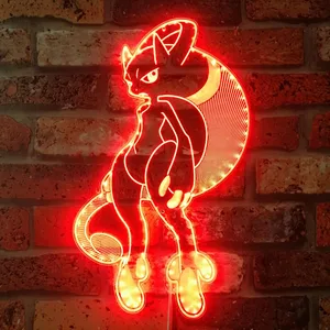 Pokemon Mewtwo RGB LED Sign