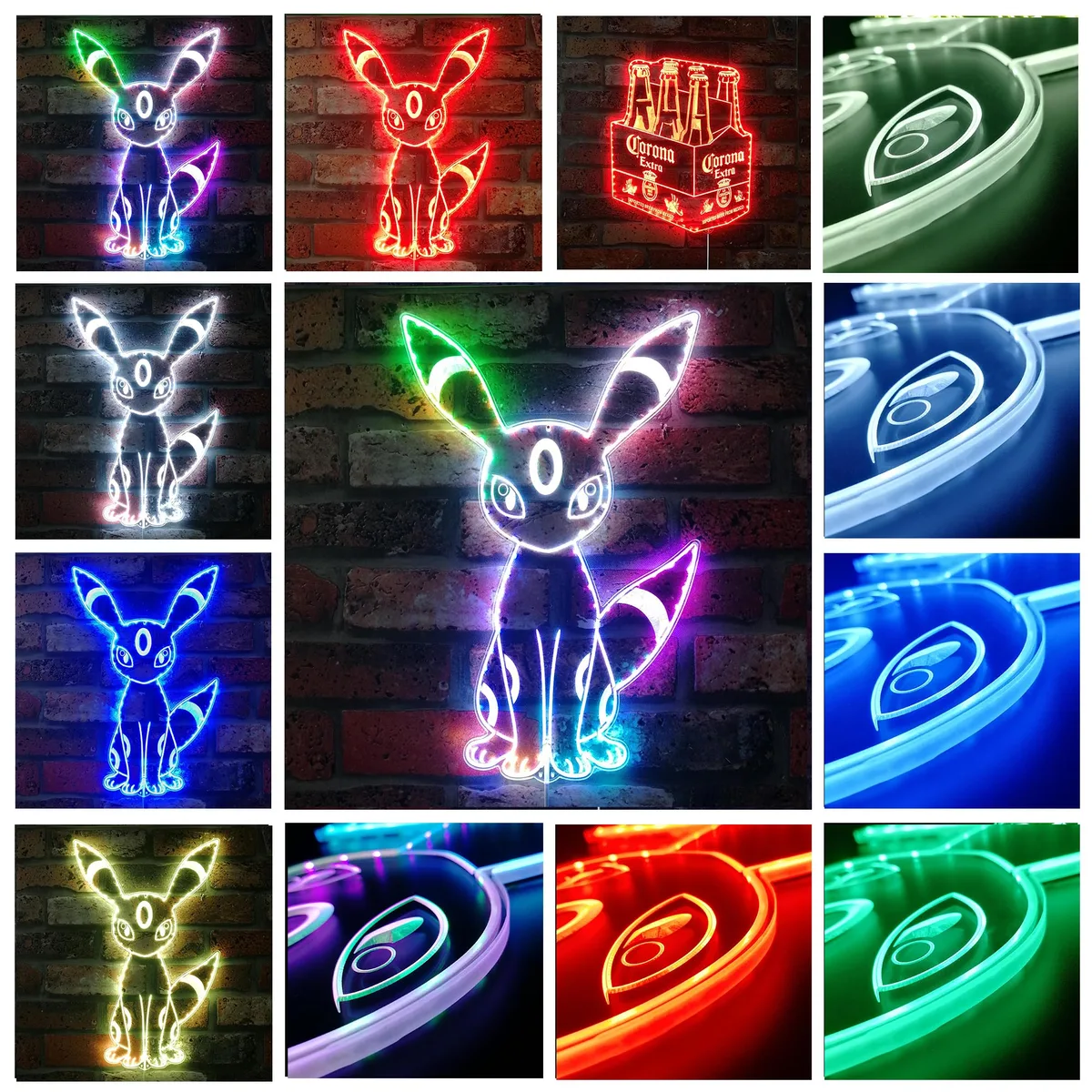 Pokemon Umbreon RGB LED Sign