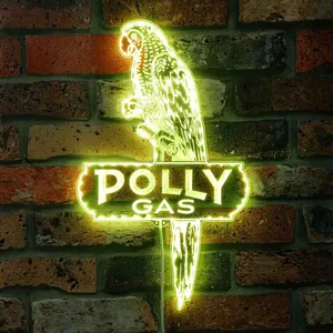Polly Gas Logo RGB LED Sign