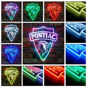 Pontiac 1930 Old Logo RGB LED Sign