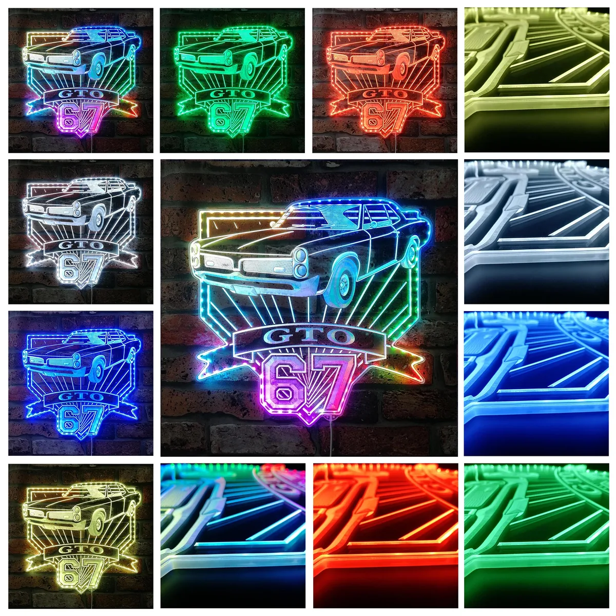 Pontiac 1967 GTO RGB LED Sign