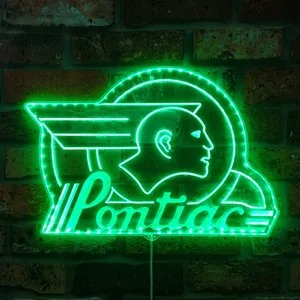 Pontiac Vintage 50s RGB LED Sign
