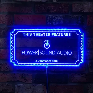 Power Sound Audio Theater Sign RGB LED Sign