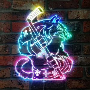Quebec Nordiques Bardown RGB LED Sign