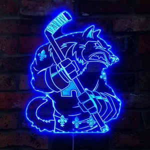 Quebec Nordiques Bardown RGB LED Sign