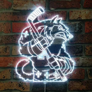 Quebec Nordiques Bardown RGB LED Sign