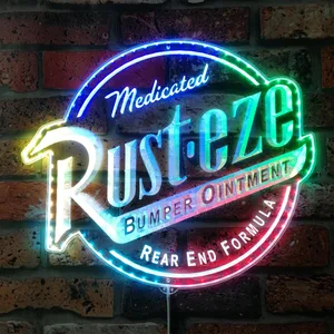 Rusteze Logo RGB LED Sign
