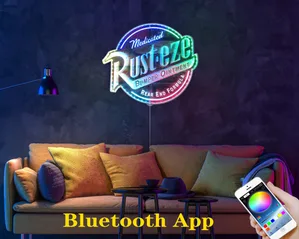 Rusteze Logo RGB LED Sign