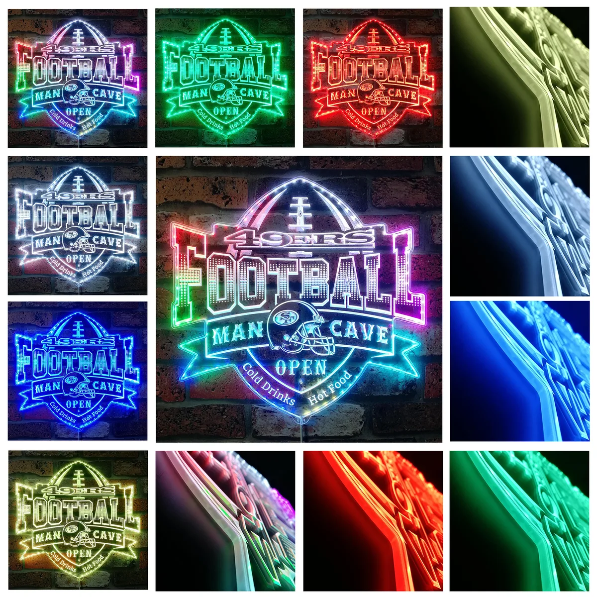 San Francisco 49ers Man Cave RGB LED Sign