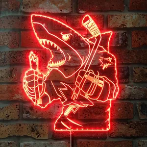 San Jose Sharks Bardown RGB LED Sign